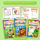 Książeczki Moje pierwsze literki, cyferki i szlaczki z przykładowymi stronami