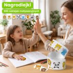 Nagrodlejki – 500 kolorowych naklejek motywacyjnych dla dzieci