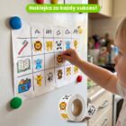Tablica nagród z naklejkami motywacyjnymi