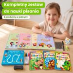Kompletny zestaw do nauki pisania i liczenia – Czaropis + Zakręcone Tabliczki + Literkowe ścieżki + GRATISY